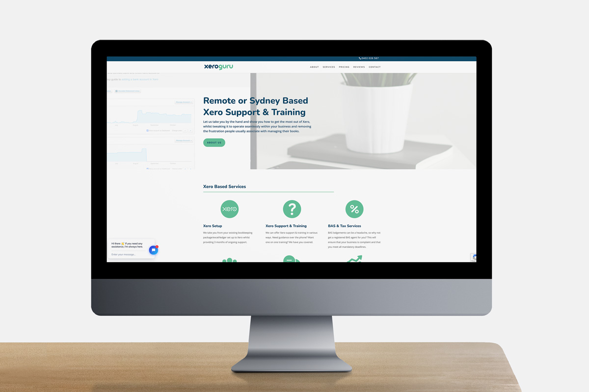 Xero Guru Bookkeeping website design & development