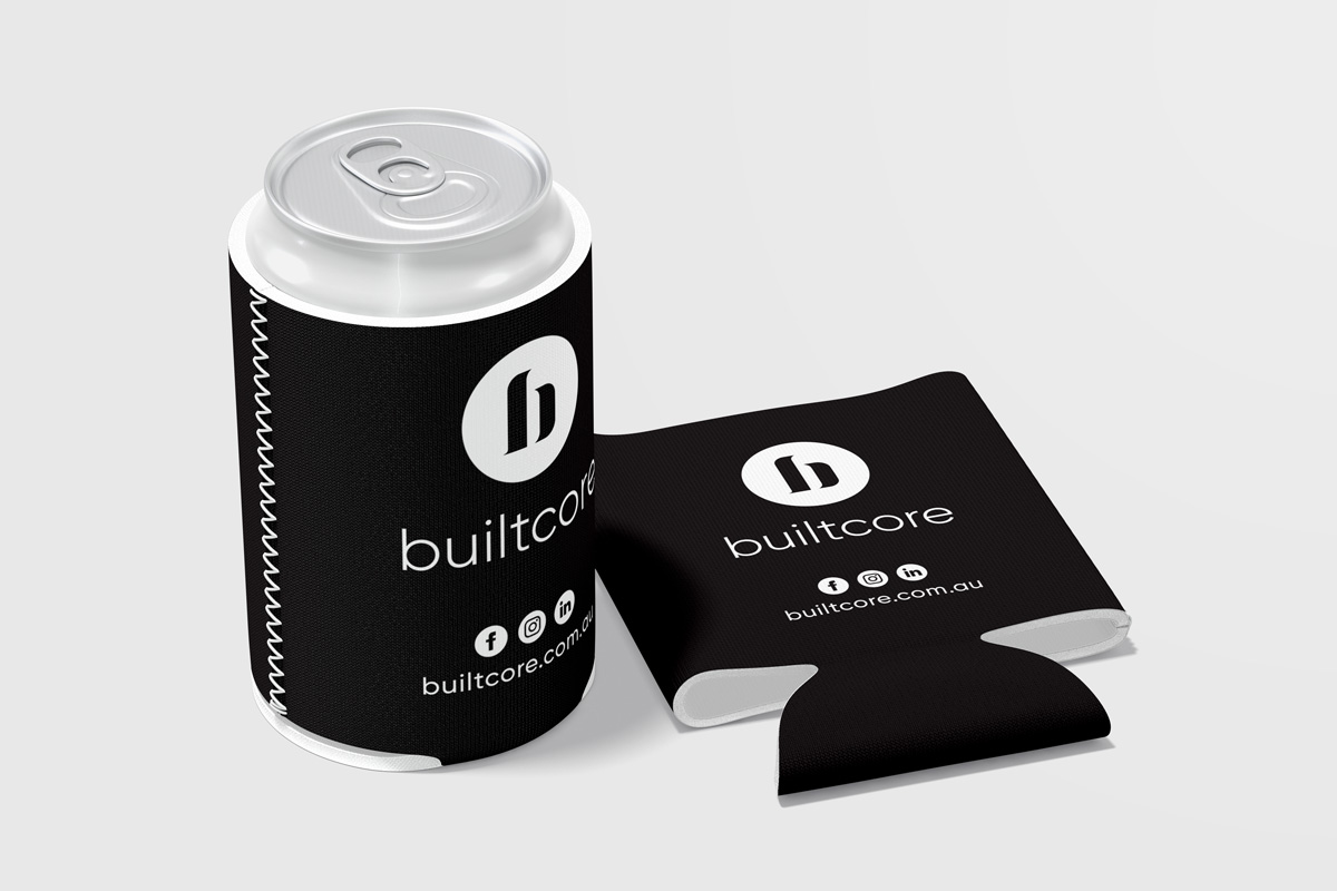 Builtcore Custom Branding Stubby Cooler